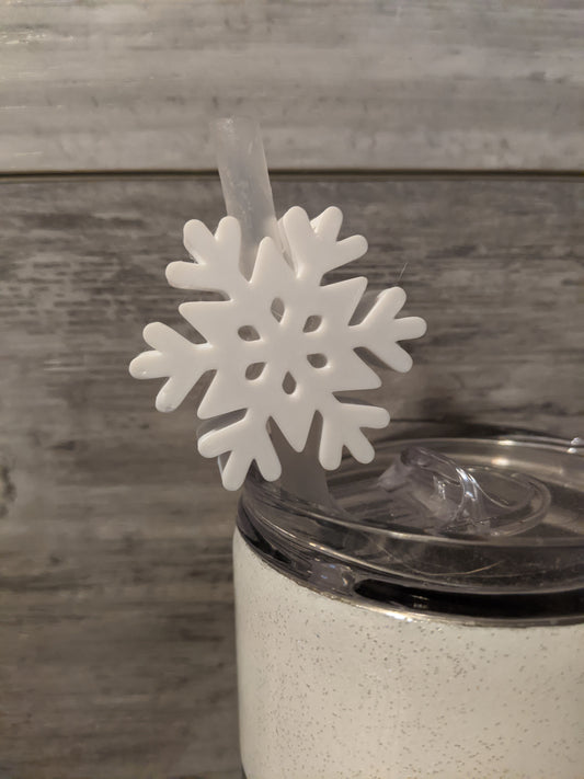 Snow Flake Straw Topper