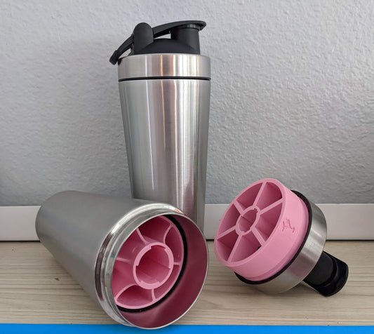 Shaker Bottle and Lid Cup Grip Attachment for 3/4" PVC