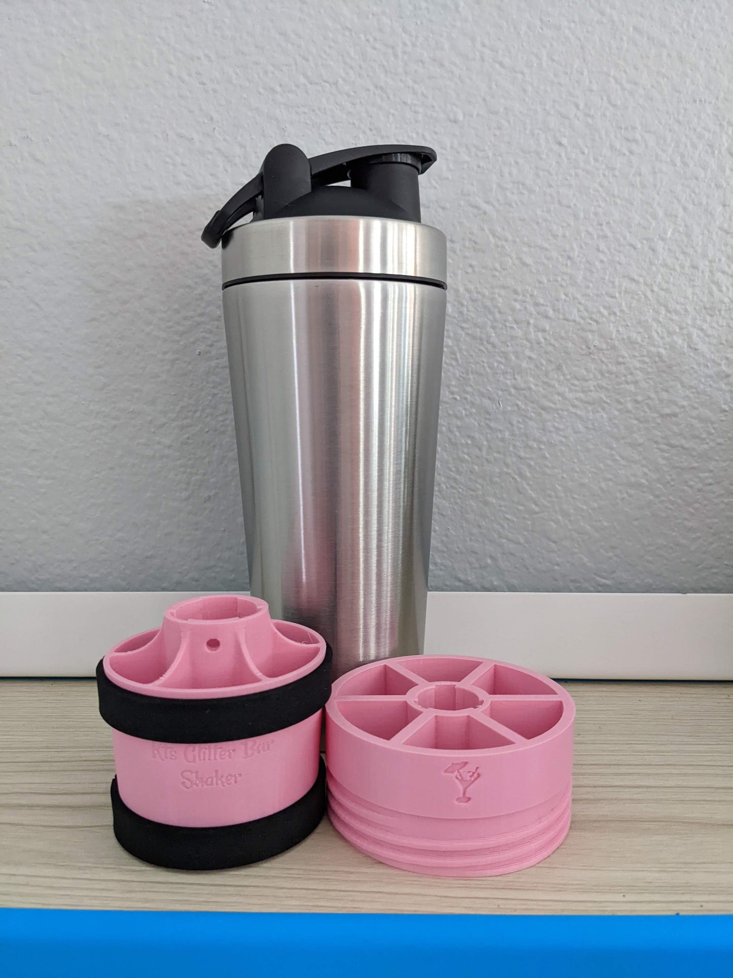 Shaker Bottle and Lid Cup Grip Attachment for 3/4" PVC